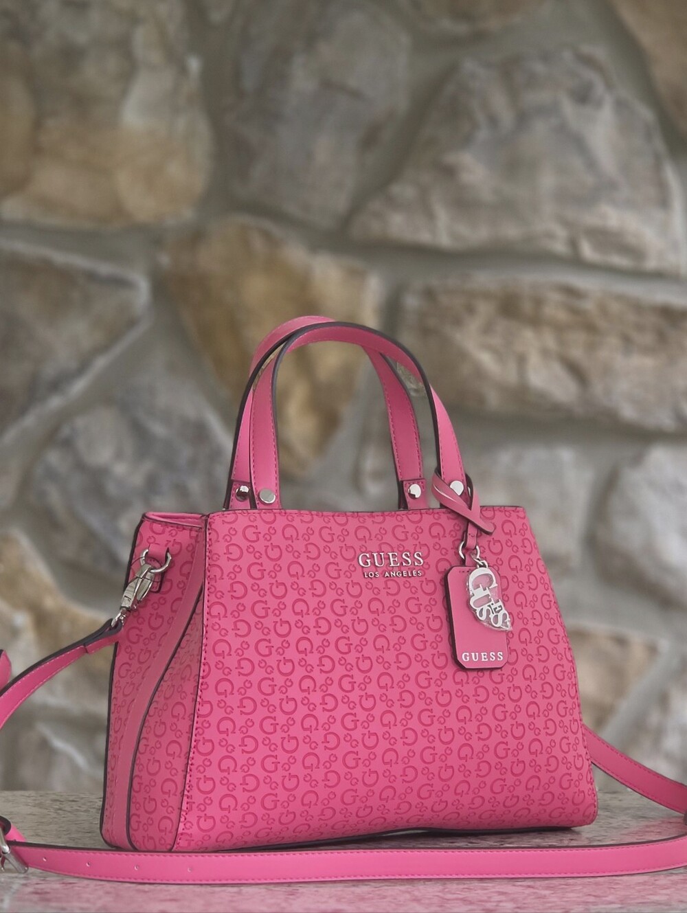 Guess Pink Crossbody Satchel